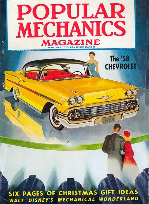 elza32358:November 1957 Popular Mechanics cover, featuring the...