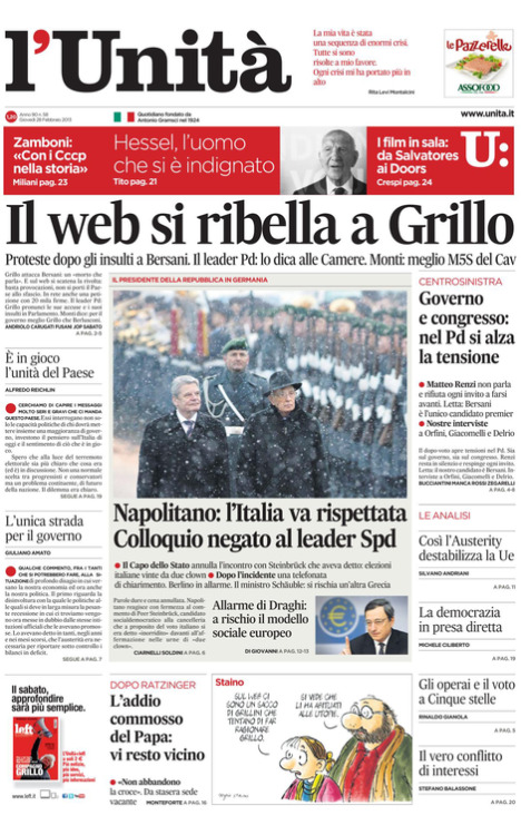 Il Web si ribella a Grillo