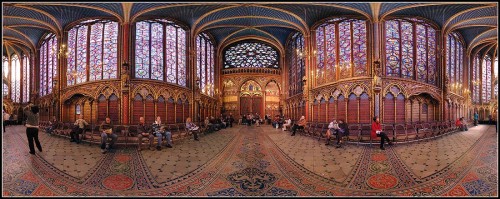 by-grace-of-god:Sainte-Chapelle, Paris, built by St. Louis...