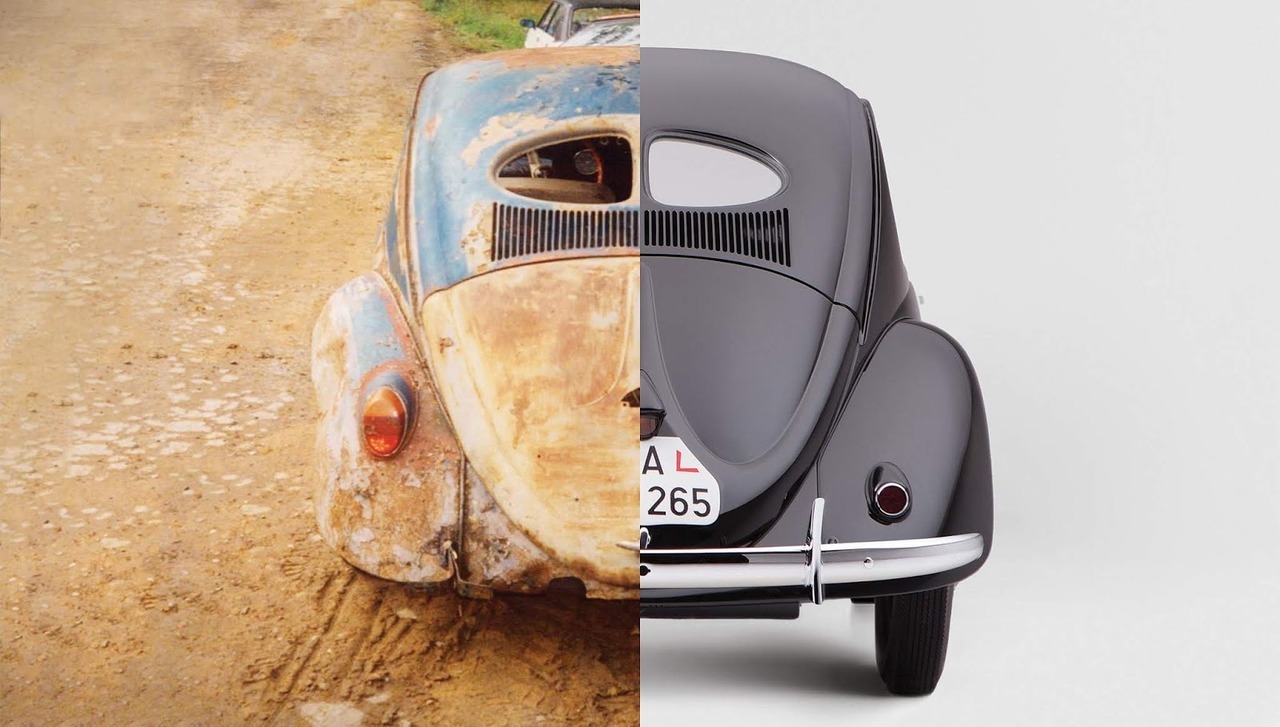 Epic book about renovation and history of the Volkswagen Beetle from 1941.