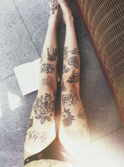 leg tattoos tumblr