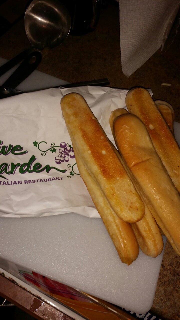 Breadstick Pizza. Leftover breadsticks (From Olive... Recipes