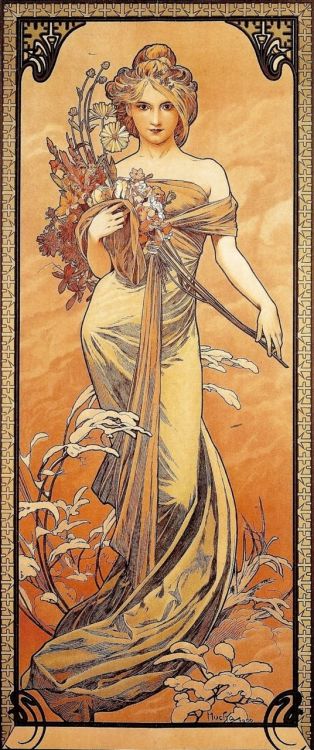mucha art nouveau beautiful art