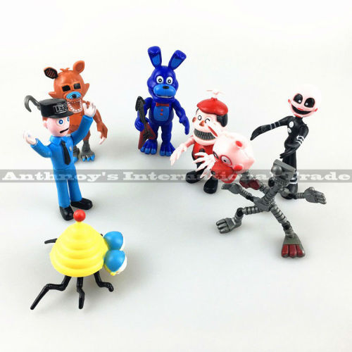 12Pcs/Set FNAF Bonnie Foxy Chica Freddy Fazbear PVC Action...