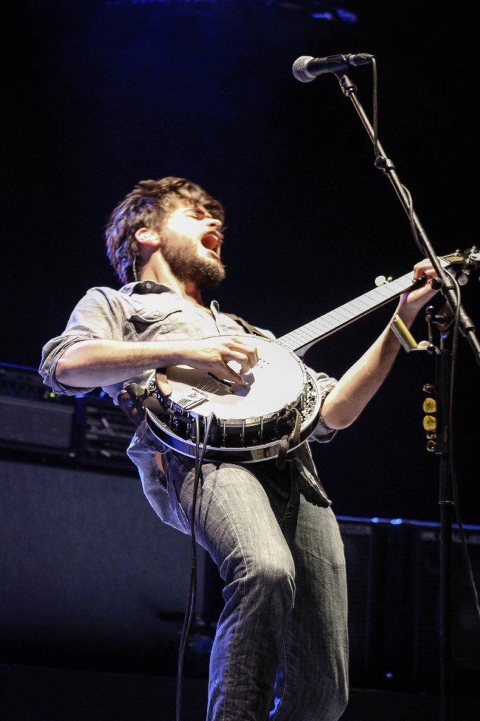 Winston Marshall of Mumford & Sons performs at...