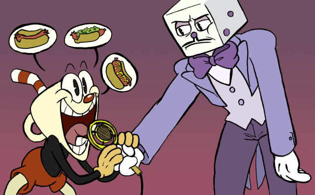 he likes hot dogs