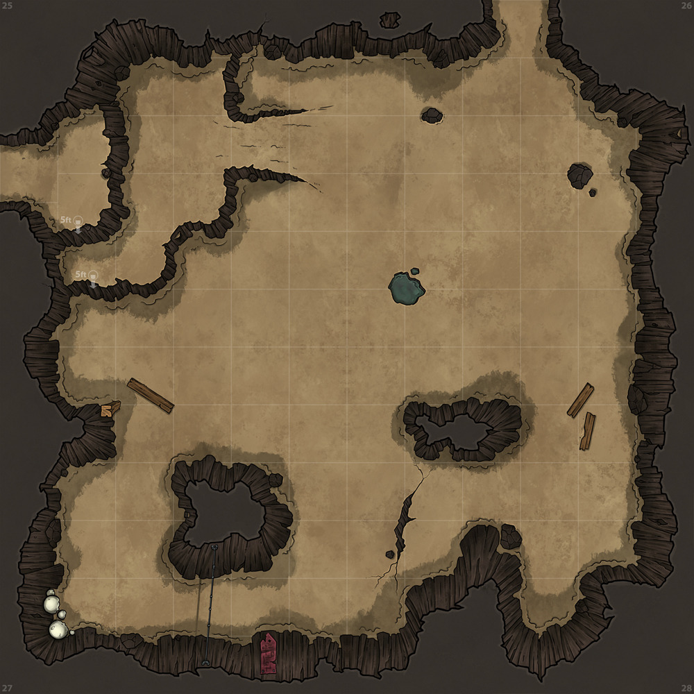 Dnd Small Cave Map Crypt map dd