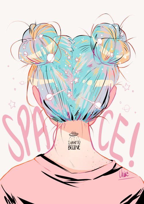 uxia15draws:Space buns! ⭐