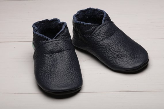 navy blue infant shoes