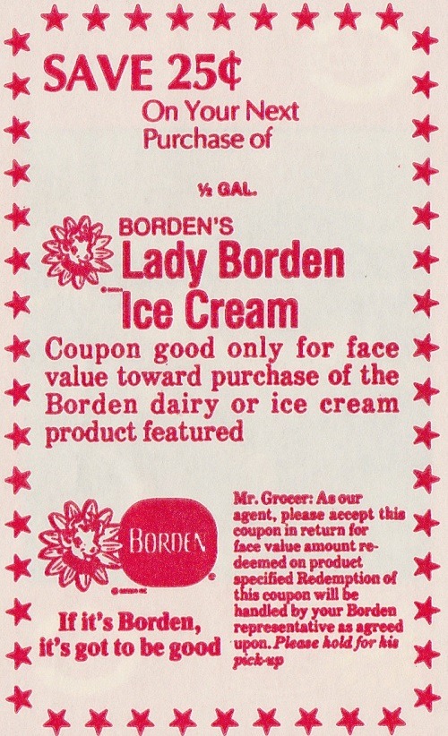 Borden coupon