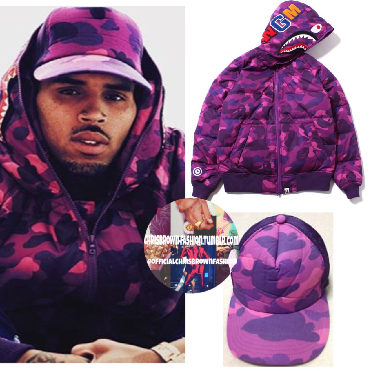 chris brown bape hoodie