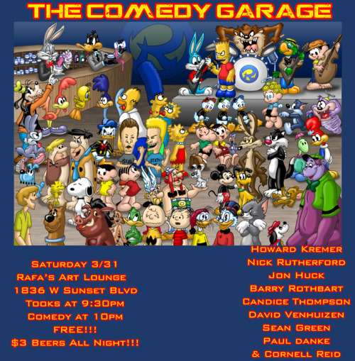Here’s the flier for our March show!
