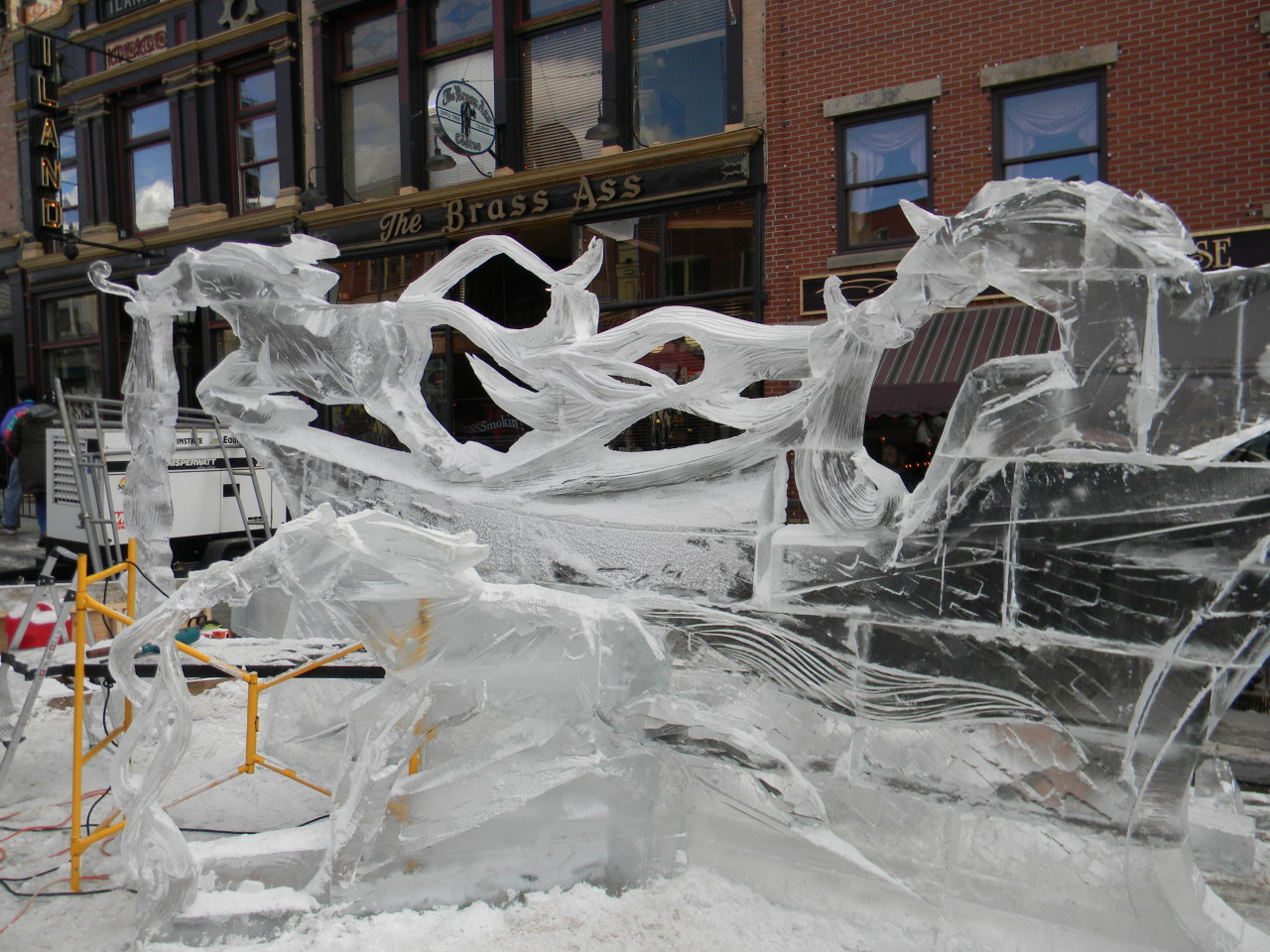  Ice sculpture festival in Cripple Creek a couple...