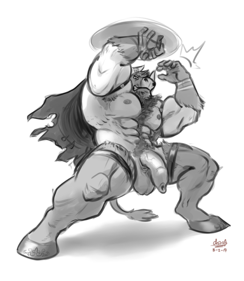 Please enjoy this minotaur man.