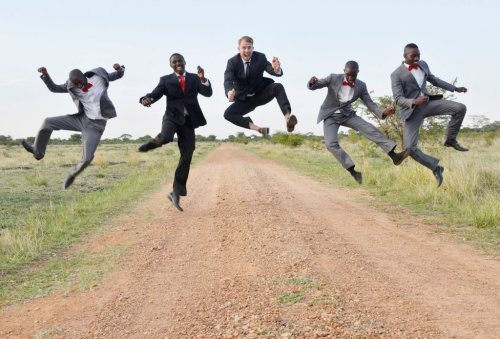 brreaking:blackgirlwhiteboylove:Our African WeddingMy wife...