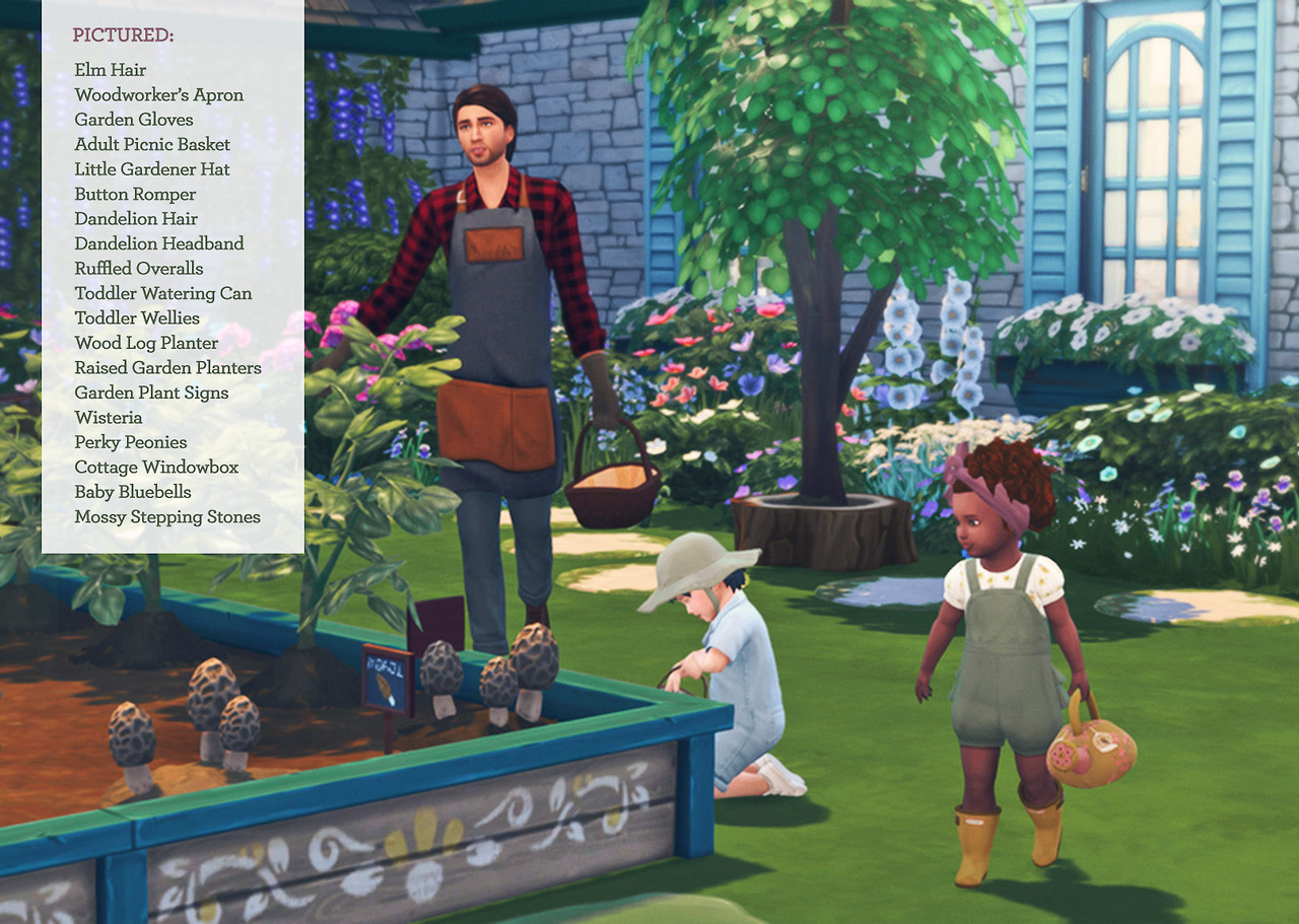 The Plumbob Tea Society Cottage Garden Stuff For Sims 4 A