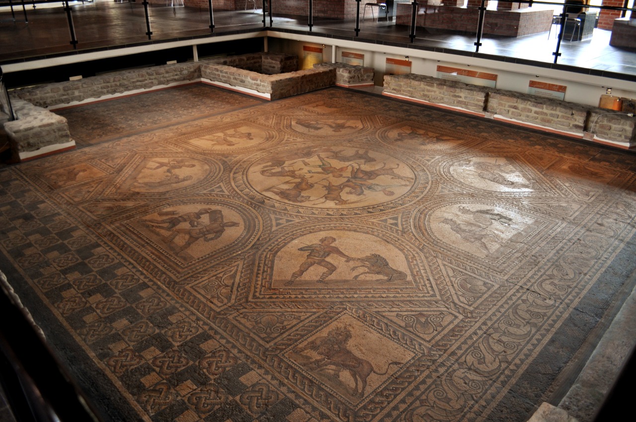 Focus In — One Of The Ancient Roman Mosaic Floors At The...