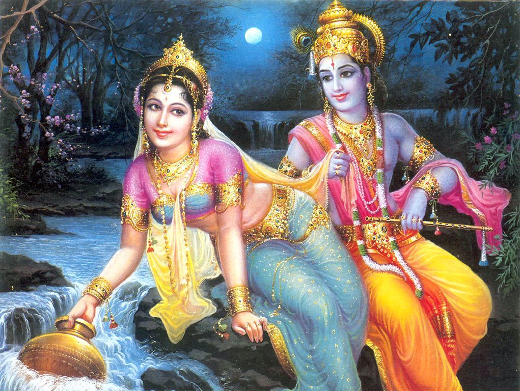 Hindu Cosmos - Shree Radha Krishna (via Fine HD Wallpapers)