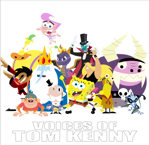 drumasaurs:Voices of Tom Kenny! There are too many for me to...