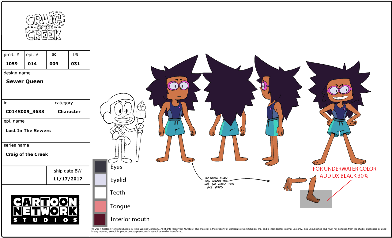 Crew of the Creek — Sewer Kid character designs from Lost In The... - Craig Of The Creek Lost In The Sewer