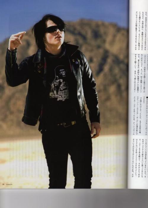 callmeblake:Gerard Way in an article about the filming of the...