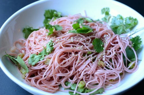 foodffs:COLD UME SOMEN (JAPANESE PLUM NOODLES)Really nice...