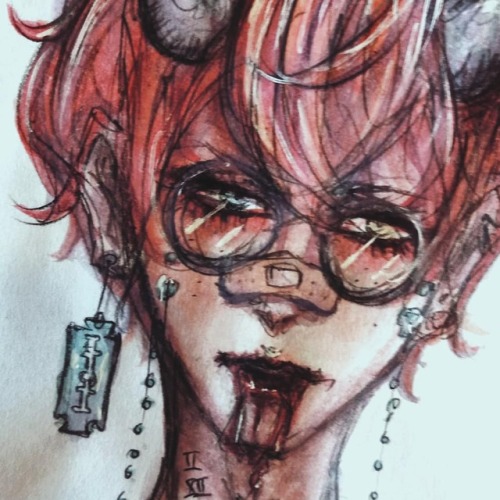 anime boy with horns | Tumblr