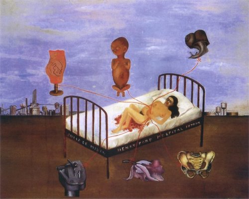 artist-frida:Henry Ford Hospital (The Flying Bed), Frida...