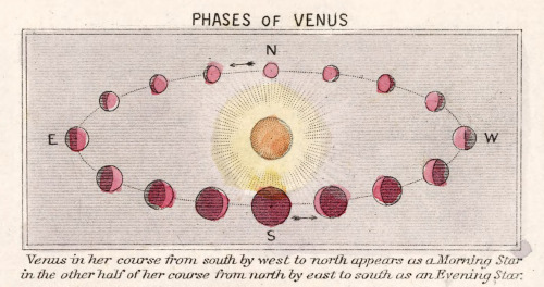 humanoidhistory:The phases of Venus as it orbits the Sun,...