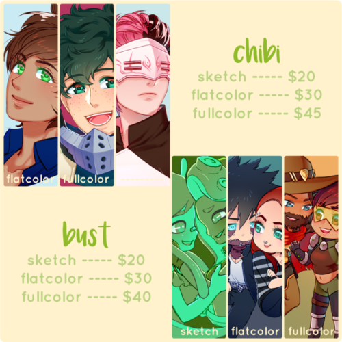 tarunart:Commissions are ~OPEN~!(With updated prices and...