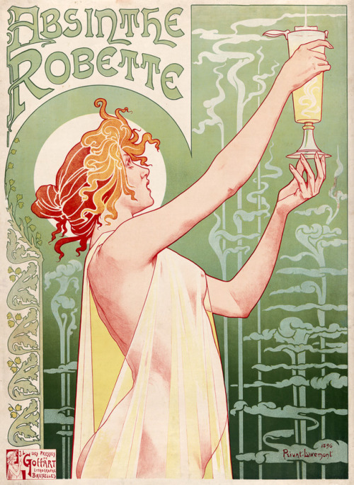 vintagraphblog:This vintage, art nouveau style advertisement...