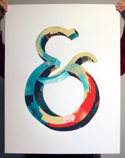 Typeverything.com - Ampersand screen print. Available at http://darrenbooth.com/shop/