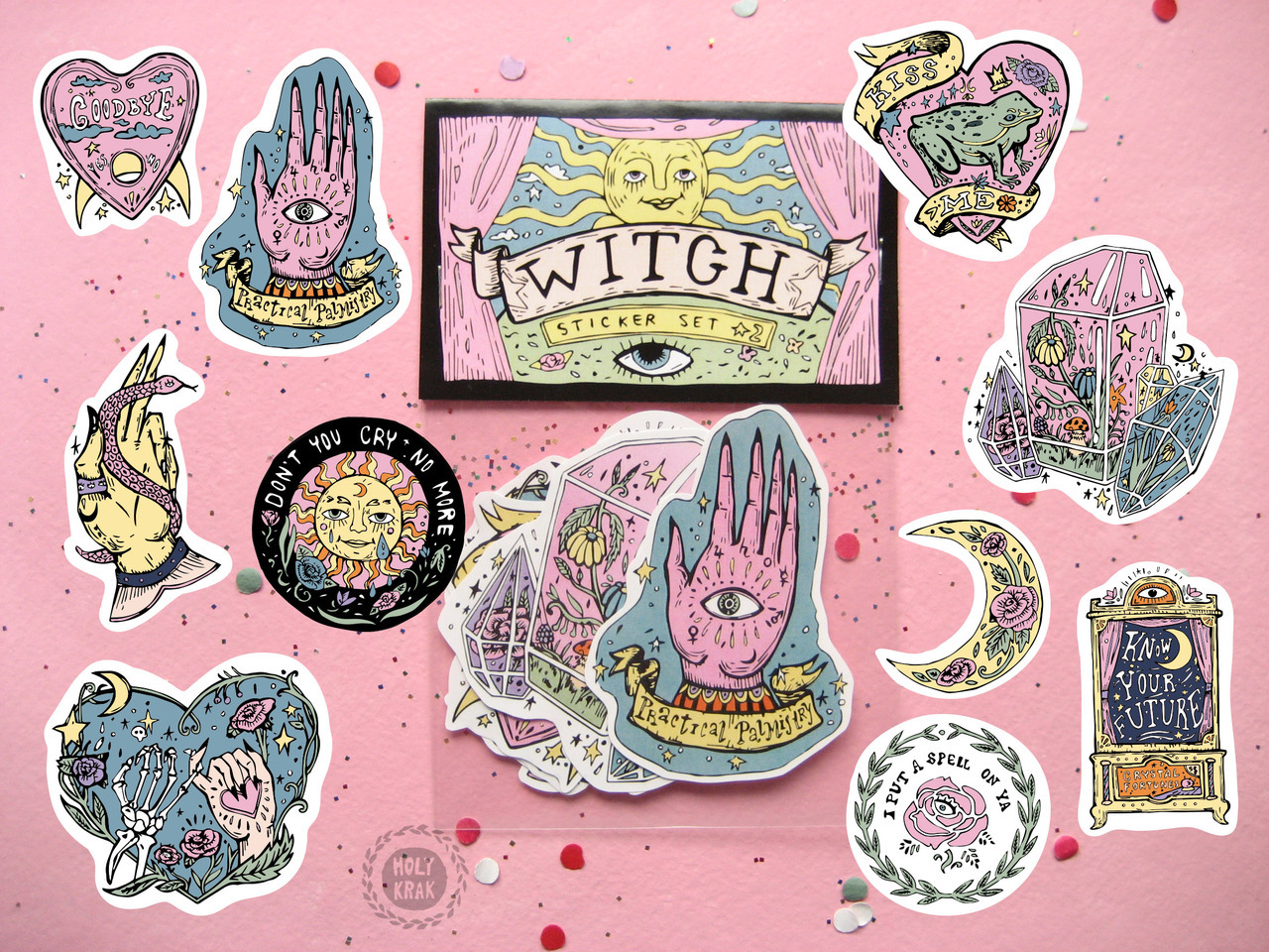 Cool Things You Can Buy — WITCH Sticker Set by Holy Krak!