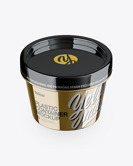 Download deSymbol — Metallic Container Mockup - Front View...