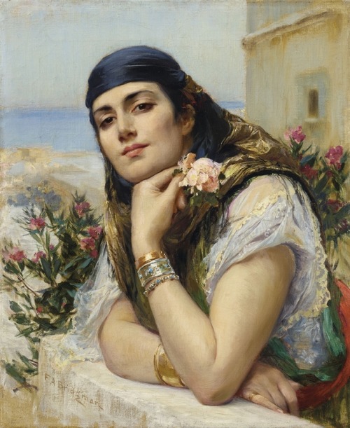 laclefdescoeurs:Woman of Algiers, Frederick Arthur...