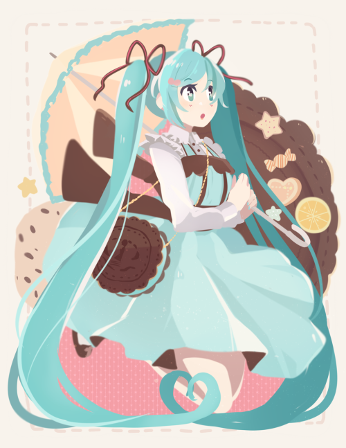 hikukastel:chocomint miku is really cute