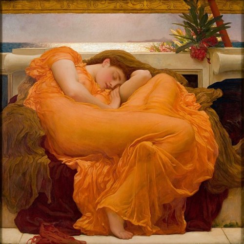 historyfilia:Flaming June - Frederic Lord Leighton (ca 1895)