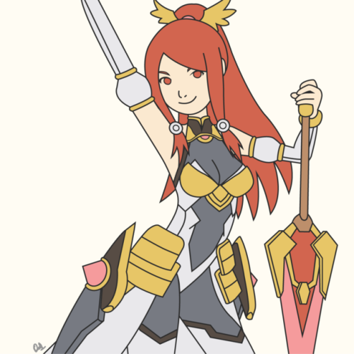 Tsubaki Yayoi/ Izayoi from Blazblue fanart