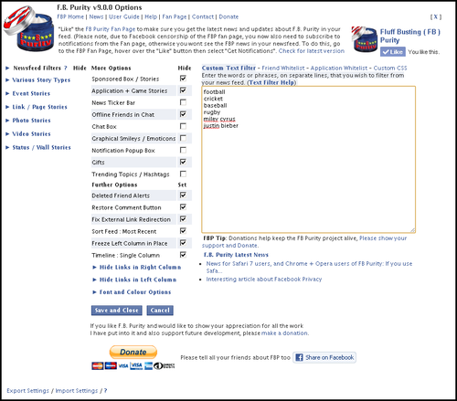 F.B. Purity (Clean Up & Customize Facebook), FB Purity V9.0.0 Released ...