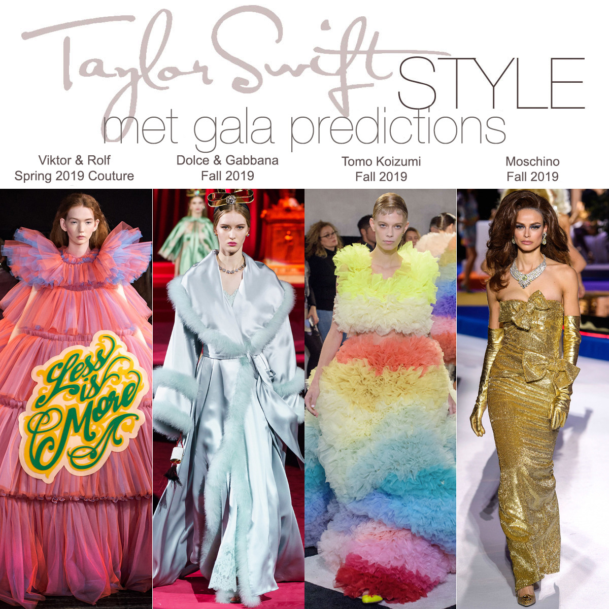 Taylor Swift Style Taylor Swift Style Met Gala Before We