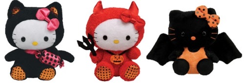 teeniegoth teencore hello kitty Halloween plush spooky original