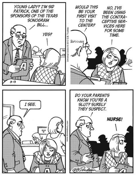 anti-capitalistlesbianwitch:This Doonesbury abortion cartoon...