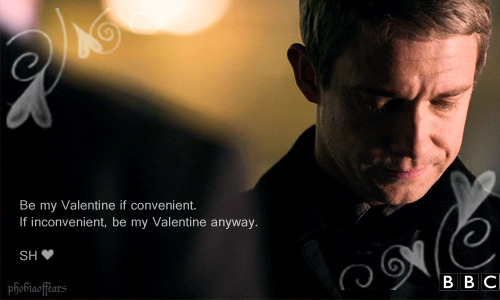 Just a bit of random nonsense — Sherlock Valentines: Part One