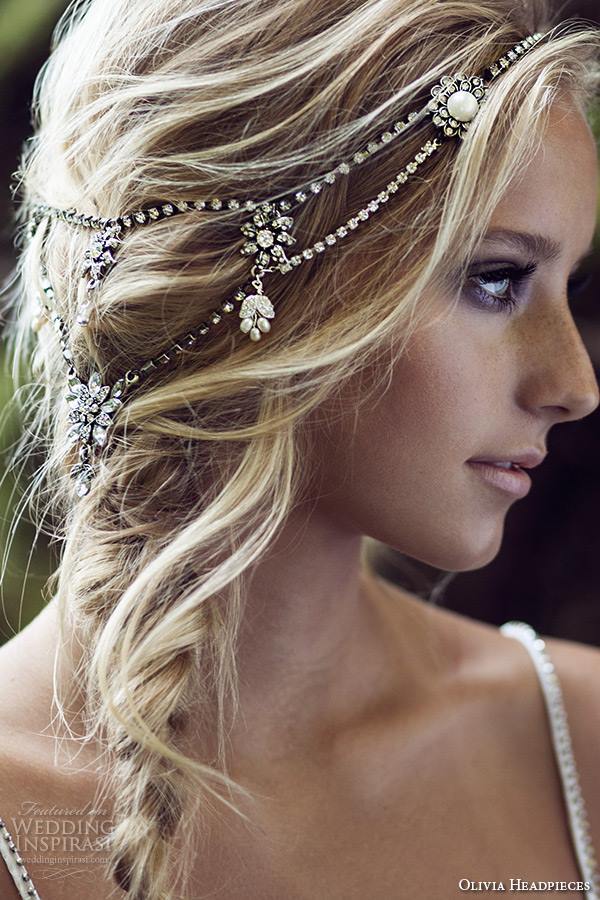 Olivia Headpieces W Label Bridal Hair Wedding Inspirasi