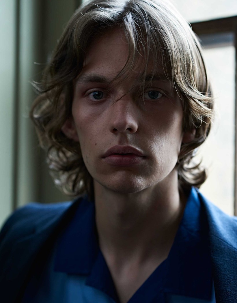 male long hair — justdropithere: Bradley Phillips by Liz Collins...