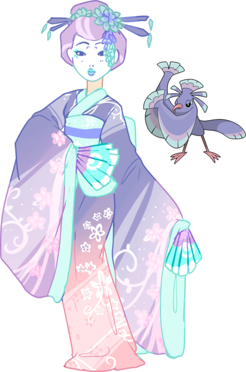 mxdeer:A Oricorio Gijinka, as a Maiko!