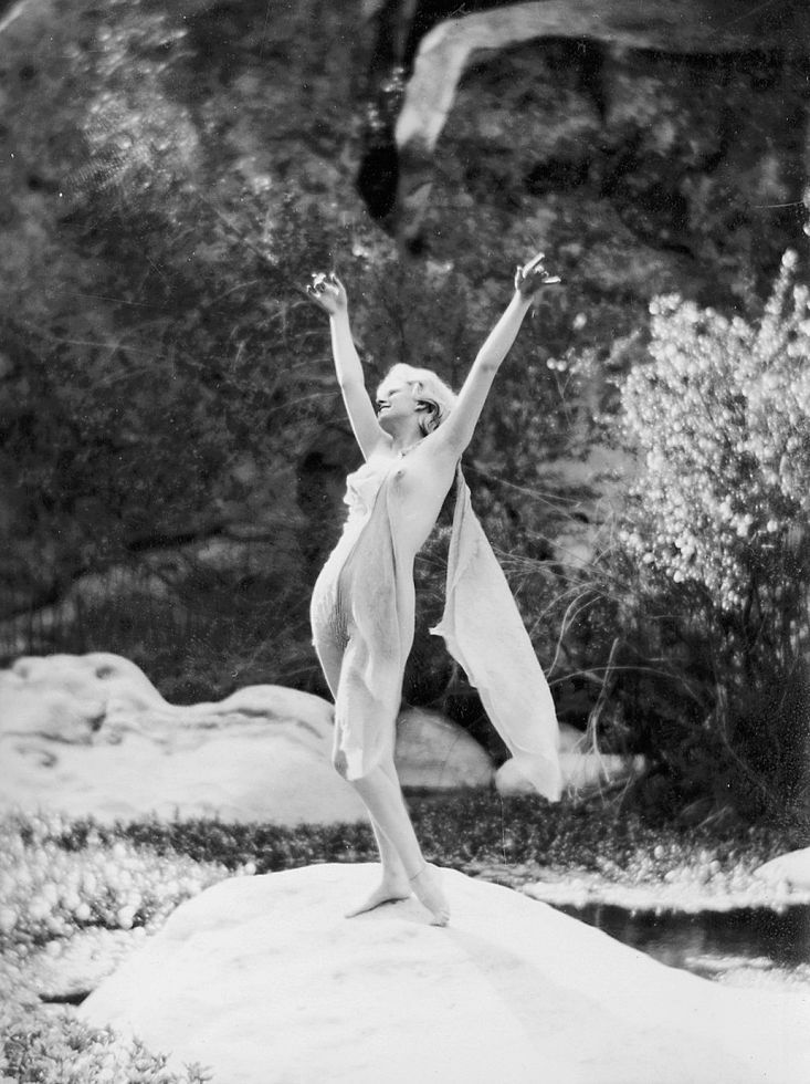 Jean Harlow photographed in Griffith Park, Los Angeles, 1929, by Edwin Bowe...