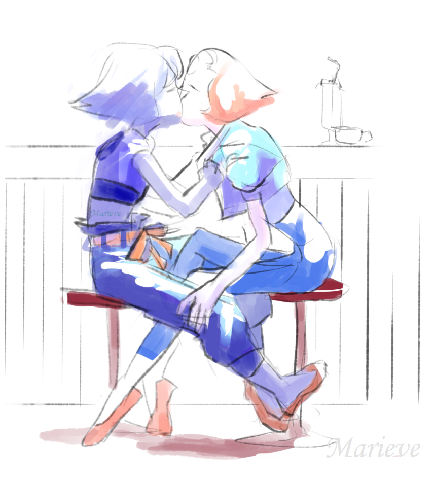MORE SHIP, but now is Pearlazuli. LIKE, it’s hard to find stuff of this ship because I don’t really know how to call it xd
