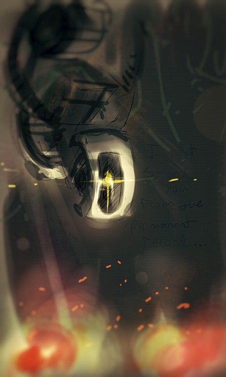 hushcoil:Speedpaint GLaDOS from memory