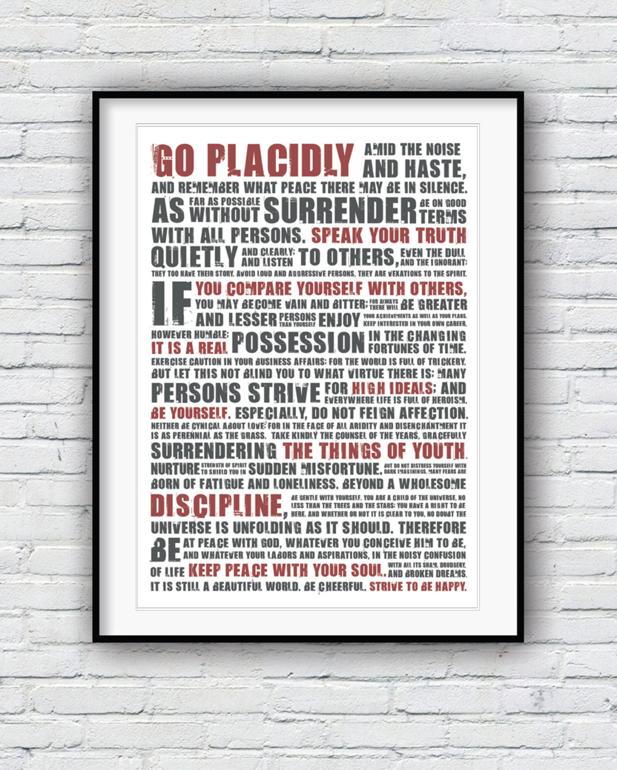 no just one leaves right until we determine this out Desiderata, Max image regarding Desiderata Printable referred to as no a person leaves until finally we determine this out Desiderata, Max